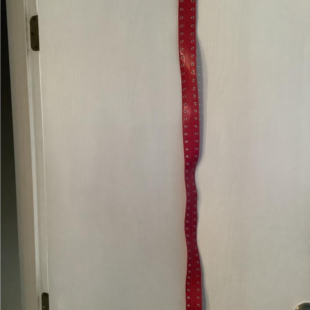 Red Bandana Print Belt